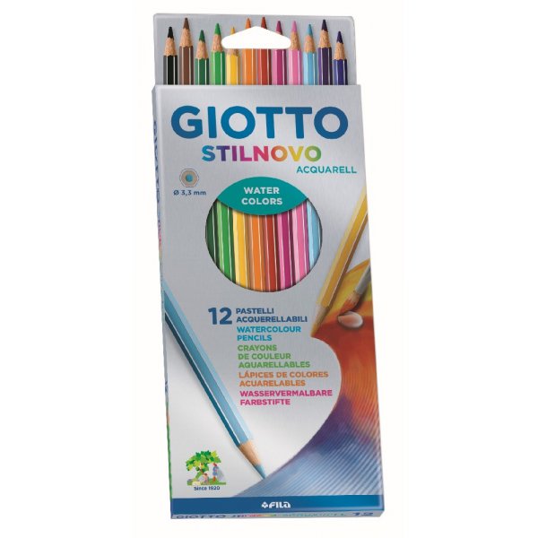 Akvarellikynt Giotto Stilnovo - 12 kpl