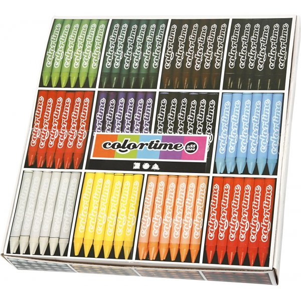 Colortime Crayons - sekavrit - 12 x 24 kpl