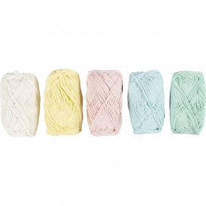 Puuvillalankaa 8/4 Pastelli 5 � 50 m 5 � 20 g