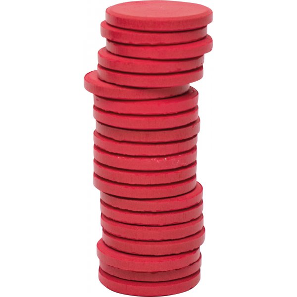 Vrikiekot  30 mm - tummanpunainen - 20 kpl