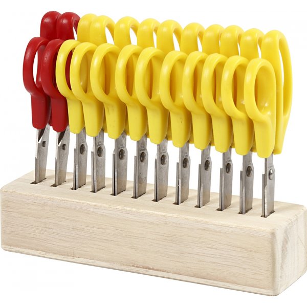 Lasten sakset - pyre krki - 12,5 cm - 12 kpl