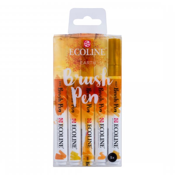 Ecoline Brush Pen 5 kpl - Maa