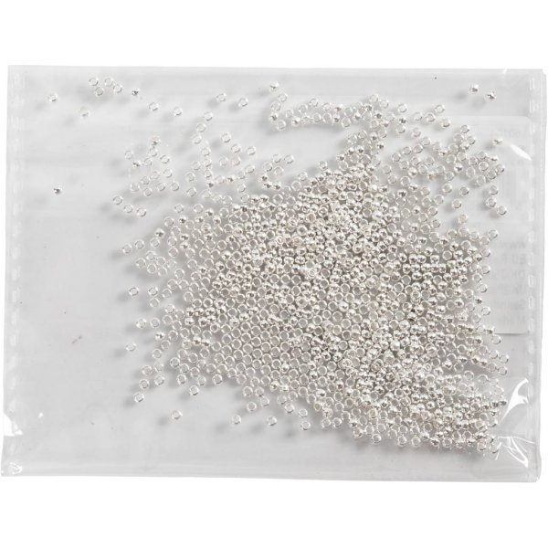 Johdinkiristimet - 2 mm - Hopeoitu - 1000 kpl