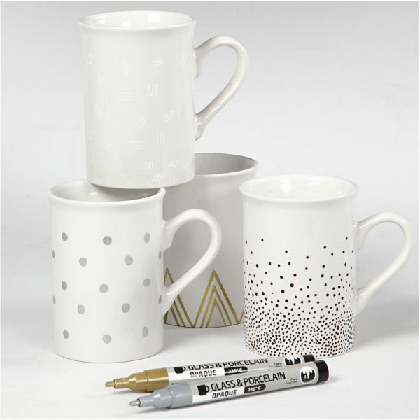 Lasi- ja posliinitussi - ruskea - kulta - hopea - valkoinen - puoliksi läpinäkymätön - 1-2 mm - 4 kpl Lasi- ja posliinitussi - ruskea - kulta - hopea - valkoinen - puoliksi läpinäkymätön - 1-2 mm - 4 kpl