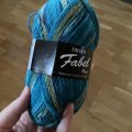 Asiakaskuva DROPS Fable Print lanka - 50g - Blue sea (162)