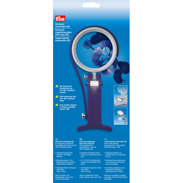Suurennuslasi LED-lampulla
