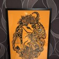 Asiakaskuva V�rillinen paperi 50 x 70 cm - okra 10 arkkia / 130 g / m�