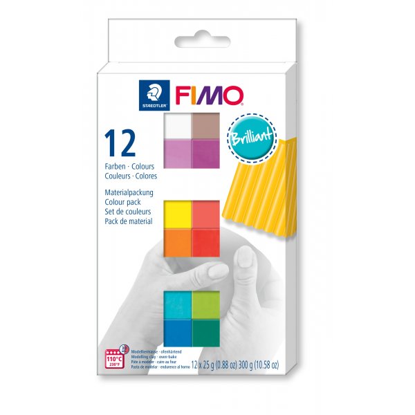 Malli Fimo Soft Set 12x1/2 - loistava