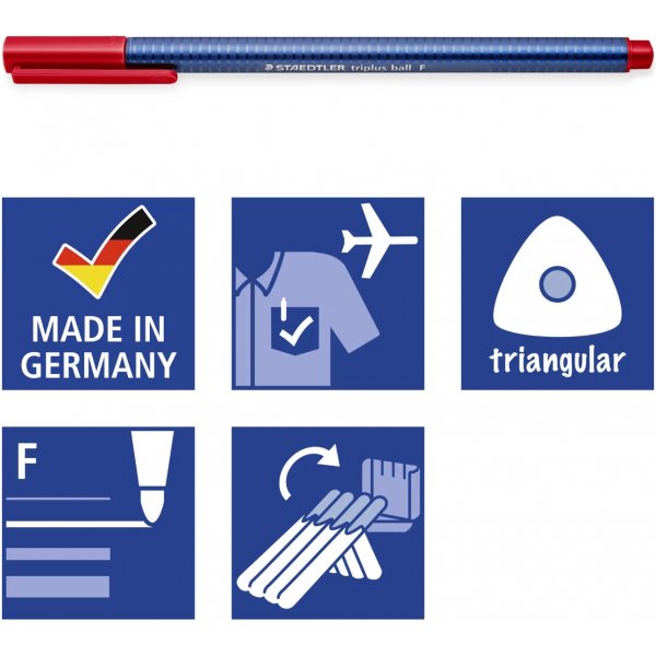 Kuulakärkikynä Triplus F - 4 kynää Kuulakärkikynä Triplus F - 4 kynää