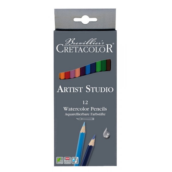 Akvarellikynsarja Cretacolor Artist Studio Line - 12 kyn
