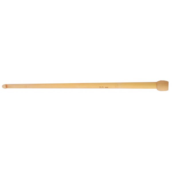 Virkkuukoukku bambu 12mm 30cm