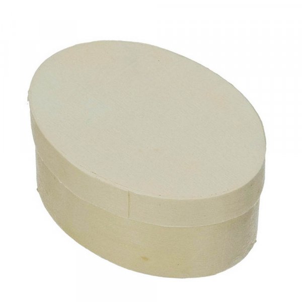 Vanerilaatikko  75 x 55 mm K 30 mm - ksittelemtn soikea