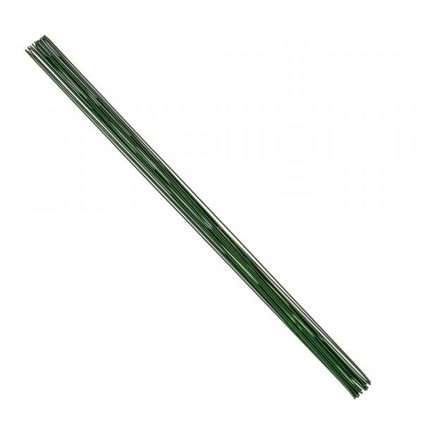 Metallilanka sitomiseen 0,80 mm / 28 cm - vihre 20 kpl