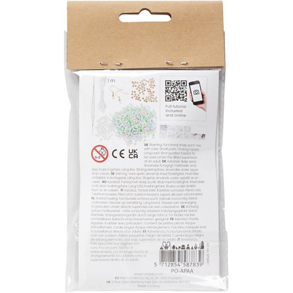 Mini DIY Kit Jewelry - Elastinen rannekoru - korvakoru