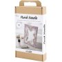 DIY Kit Punch Needle, pastellivrit, peili