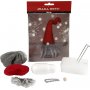 Mini DIY Kit - tonttu harmaalla partalla