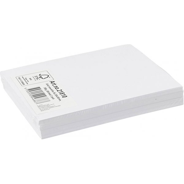 Vrillinen pahvi - valkoinen - A6 - 180 g - 100 arkkia