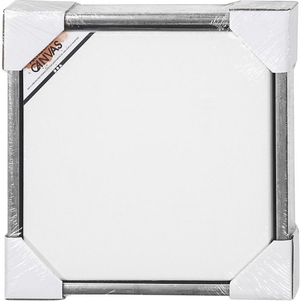 ArtistLine Canvas kehyksell - antiikki hopea/valkoinen - 34x34 cm