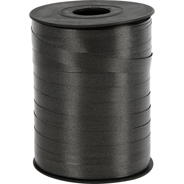 Lahjanauha - musta - kiiltävä - 250 m Lahjanauha - musta - kiiltävä - 250 m
