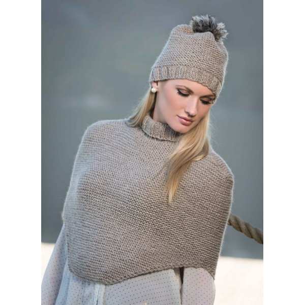 Neulekuvio - Poncho ja hattu (1309-6)
