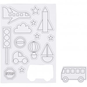Magneettiset hahmot Transport 14,85x21 cm 1 arkki