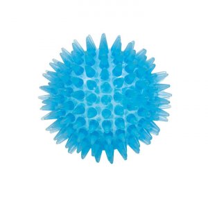 Hierontapallo piikkien kanssa - pehme� sininen 7,5 cm