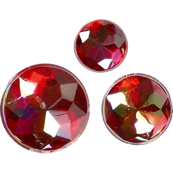 Puolihelmet - punainen - 40 kpl Puolihelmet - punainen - 40 kpl