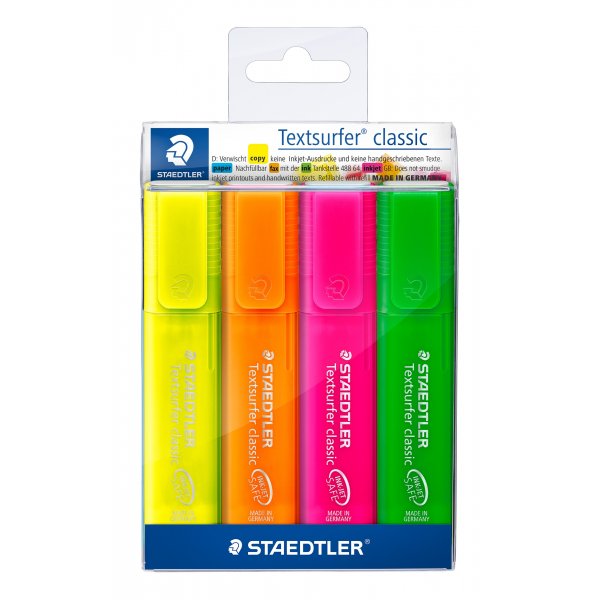 Highlighter Textsurfer Classic Rainbow - 4 kyn