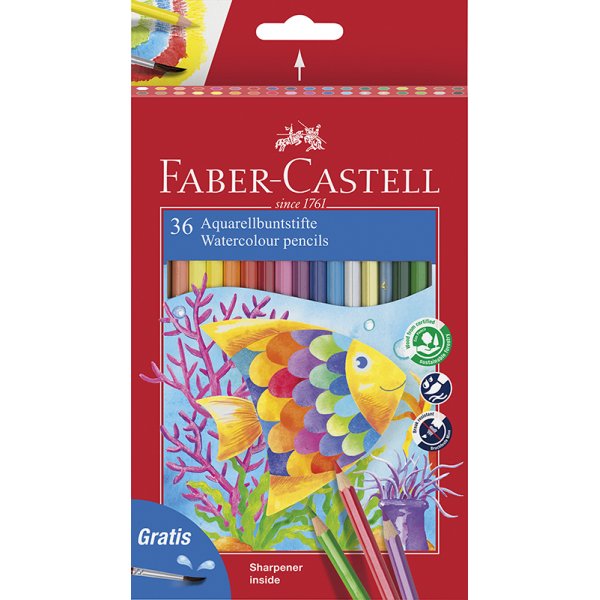 Akvarellikynsarja - Faber-Castell - 36 kpl