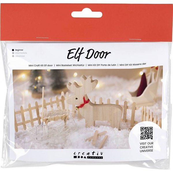 Mini-DIY Kit Elf's Door - puhdas