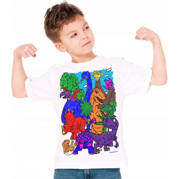 Väritä T-paitasi - Dinosaurukset Väritä T-paitasi - Dinosaurukset