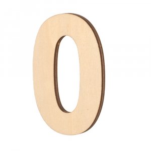 Käsittelemättömät puiset numerot - 80x5 mm Käsittelemättömät puiset numerot - 80x5 mm