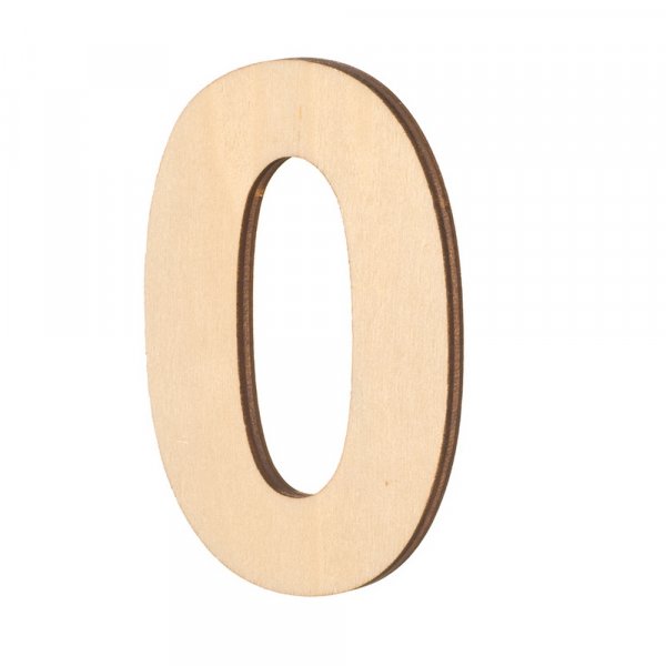 Ksittelemttmt puiset numerot - 80x5 mm