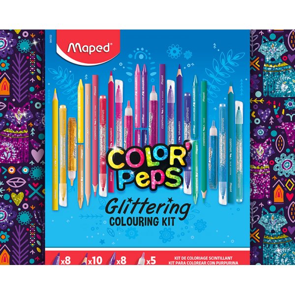 Askartelusetti - Maped - Glitter-vrinen kynsarja