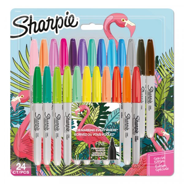 Kuitukynsarja Sharpie Flamingo - 24 kpl - Lajittelemattomia vrej