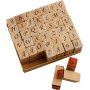 Postimerkit - kirjaimet ja numerot - 13 x 13 mm - 42 kpl