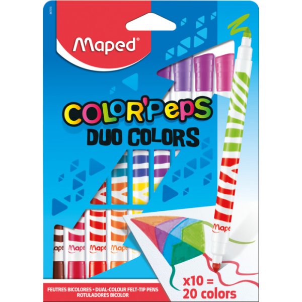 Kuitukynsarja - Maped - ColorPeps Duo 10 kpl