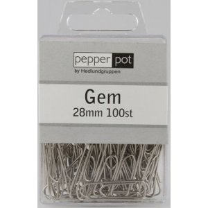 Paperiliittimet - Metalli - 100 kpl
