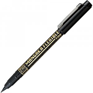 Fineliner ZIG Mangaka joustava musta Fineliner ZIG Mangaka joustava musta
