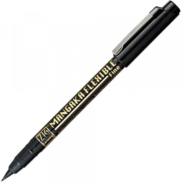 Fineliner ZIG Mangaka joustava musta