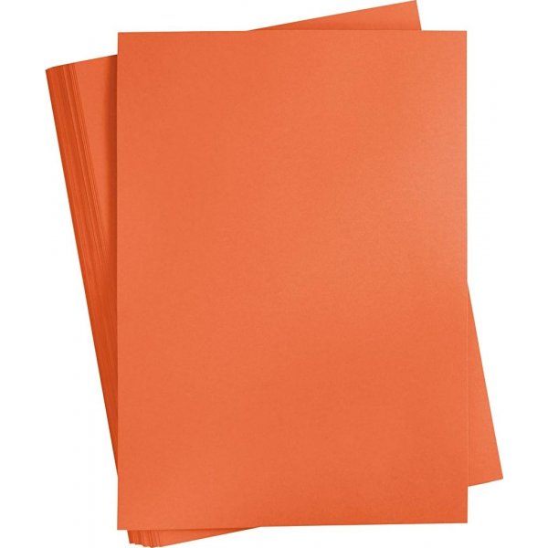 Vrillinen pahvi - oranssi - A2 - 180 g - 100 arkkia