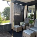 Asiakaskuva Markiisikangas ja koristekangas Toldo Black - 160 cm