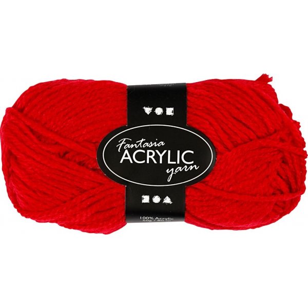 Fantasia Akryylilanka - punainen - 50 g