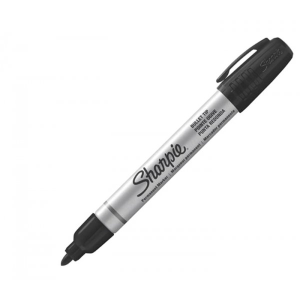 Merkintkyn Sharpie Metal Barrel Small Bullet - musta