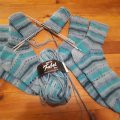 Asiakaskuva DROPS Fable Print lanka - 50g - Blue lagoon (340)