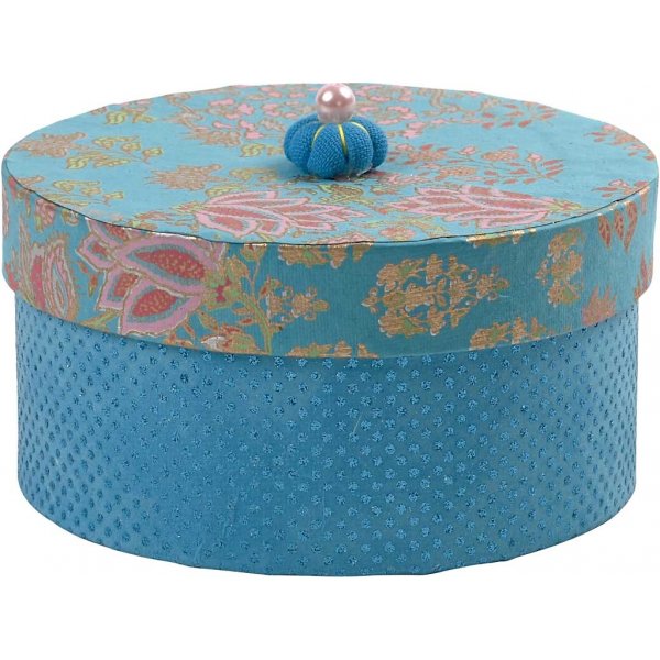 Pyöreät papier-mache-laatikot - 3 kpl Pyöreät papier-mache-laatikot - 3 kpl