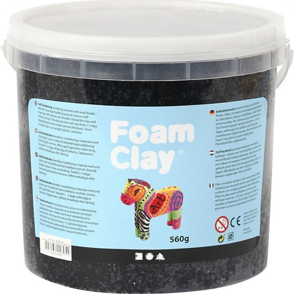 Foam Clay - musta - 560 g