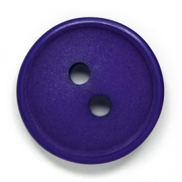 Nappi Soikea 2-reikinen 15 mm 6kpl - Purppura