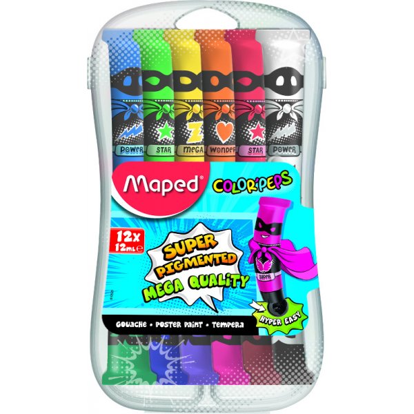 Guassivriset putket - Maped - 12 kpl kirkkaita vrej