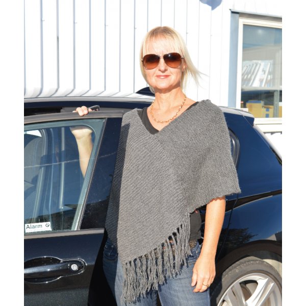 Neulekuvio - Huivi hapsulla tai ilman + Poncho